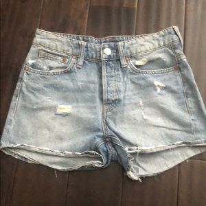 h&m distressed shorts